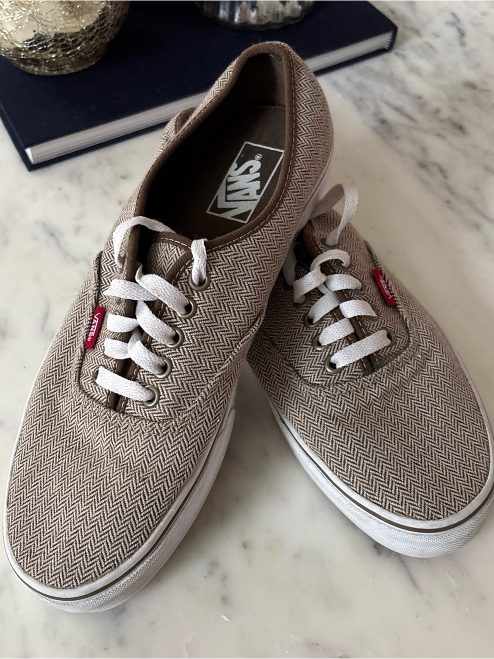 Vans Men’s Herringbone Low-Top Sneakers